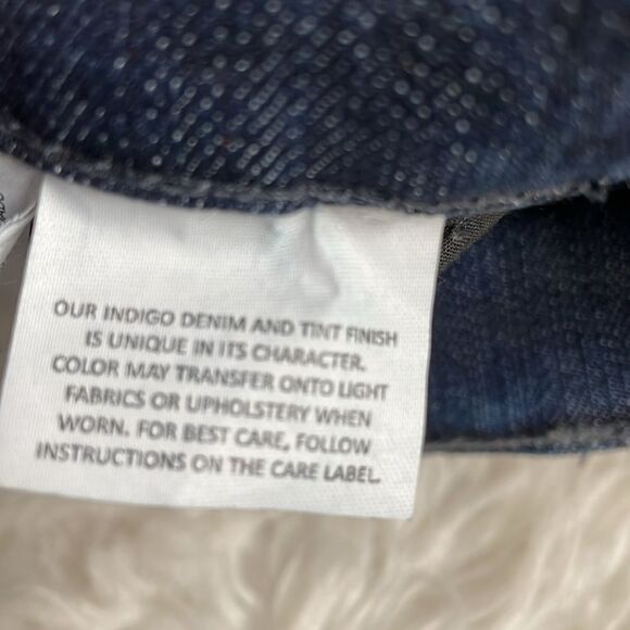 Gloria Vanderbilt Amanda Jeans Embroidered Pockets Size 10, Indigo Blue - Picture 12 of 13